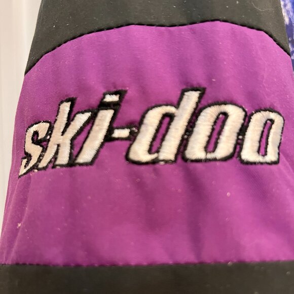 Vintage '90s Women's One-pc Ski-Doo Snow Suit, Black, Size M - Picture 4 of 7